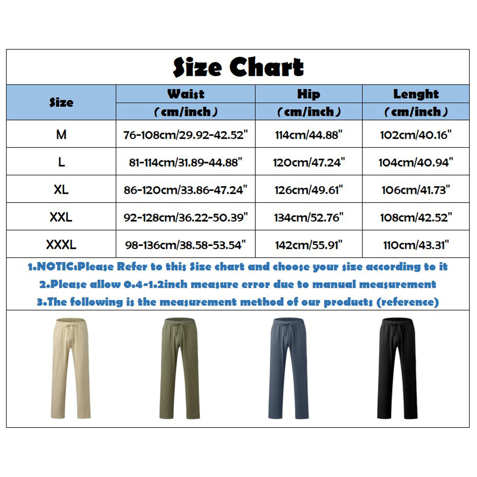 thumbnail image 3 of Pantalones casuales lisos de hombre, largos, rectos, con cordón y bolsillos - Poliéster, cómodos/elásticos, ropa de verano, se ajustan a la talla real, 3 of 7